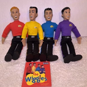 "Muñecas Speak and Sing Spinmaster 2003 The Wiggles 15"" probadas funciona conjunto de 4 cantos" - Imagen 1 de 16