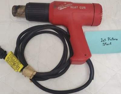 Pistola de calor Milwaukee 570/1000 F doble temperatura resistente 731-586749 lote-443 Foto 1 de 4