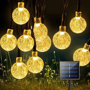 50 LED 24FT with 8 Lighting Modes, Waterproof Solar Powered Patio - Picture 1 of 8