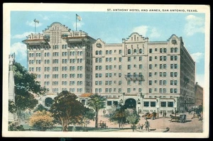 ST. ANTHONY HOTEL - SAN ANTONIO, TX POSTKARTE - Bild 1 von 1