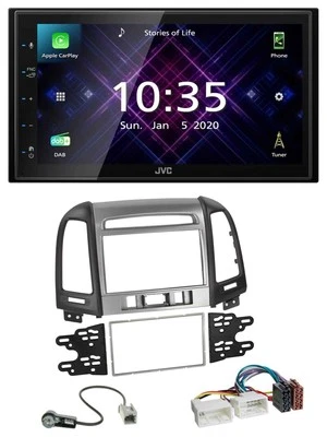 JVC DAB 2DIN MP3 Bluetooth USB Autoradio für Hyundai Santa Fe 3 Schalter 06-12 - Bild 1 von 4