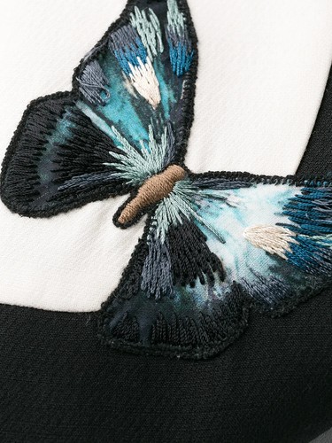 Abito svasato farfalla ricamato Valentino Garavani