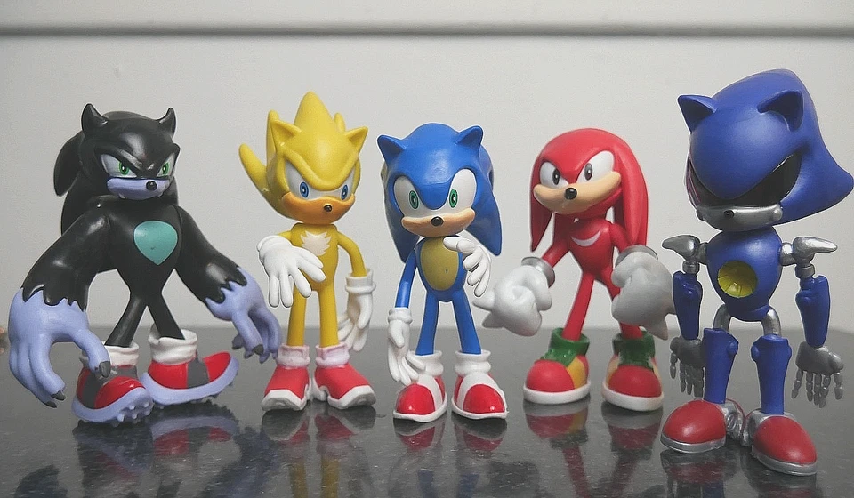 SONIC THE HEDGEHOG Gacha Tomy 5" Juego de figuras SUPER SONIC/METAL/HEREHOG/NUDILLOS Foto 1 de 4