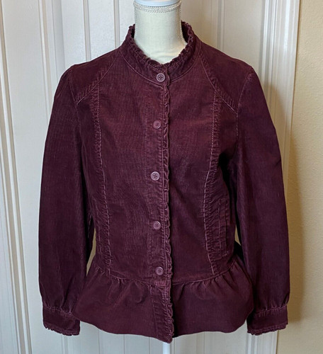 VETEMENTS Giacca blazer in velluto a coste Ashley Judd Plum Wine taglia Large