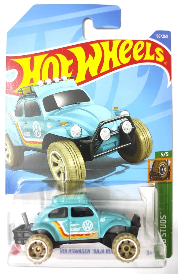 Hot Wheels 160/250 2022 Mud Studs 5/5 Volkswagen "Baja Bug" Blue MOSC - Image 1 of 1
