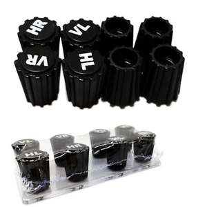 Valve cap standard 16 pieces black plastic car tire car valve valve cap - Picture 1 of 8