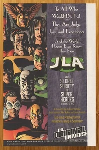 2000 DC Comics JLA Secret Society of Super Heroes Print Ad/Poster Promo Art 00s - Picture 1 of 4