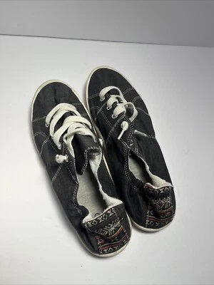 Zapatos sin cordones Khols Redwood negros de mezclilla para mujer talla 9 Foto 1 de 4