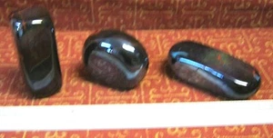   MSH Studio Art Glass "90" Signed ASH Fabulous Deep Iridescent Paperweight Set! - Picture 1 of 5