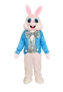 Easter Rabbit Bunny Rabbit Mascot Costume Adult One Size Fits All Bunny Costume - Picture 1 of 5