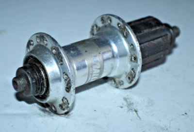 Deore XT 视差 FH-M737 后山地车自行车轮毂 Freehub 银色 130 毫米 32H 美国托运人 — 第 1/4 张图片