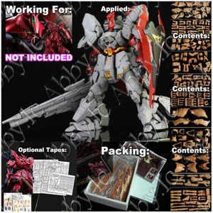 Kit de conversión de resina para RG 1/144 Sazabi UC REFUNDIDO ver THE51 calcomanía MSN-04 SIDE-F - Imagen 1 de 11