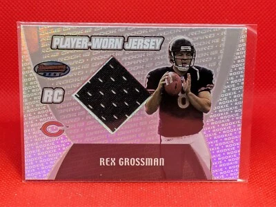 2003 Bowman's Best REX GROSSMAN RC Rookie Jersey Patch Chicago Bears #115 - Image 1 of 2