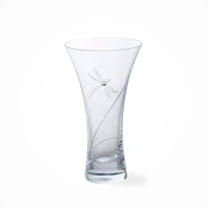 Dartington Crystal Glitz GLITZ Dragonfly Small Vase Gift Boxed Real Swarovski - Picture 1 of 3