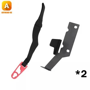 2x Rear Seat Quick Latch Release Kit Black Strap for Ford F-150 F-250 F-350 - Picture 1 of 11
