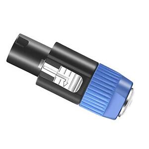 Speaker Male to 1/4 inch TS Female Adapter with Twist Lock