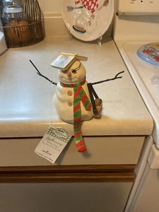 Hallmark Snowman Stocking Hanger Mitford Jan Karon Bookworm Books - Picture 1 of 5