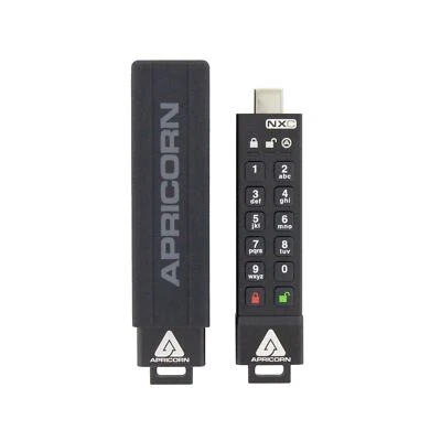 Apricorn 128GB Aegis Secure Key 3 NXC 256-Bit Hardware-Encrypted USB 3.2 Type... - Image 1 of 4