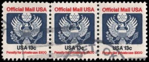 US #O129 Usado VF Tira de 3 - Imagen 1 de 1