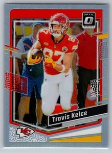 Fútbol óptico Travis Kelce Silver Prizm Chiefs 2023 Panini Donruss - Imagen 1 de 2