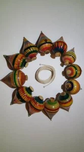 New ( 12 ) Spinning Top Back Old Day's Traditions Real Wood. - Picture 1 of 1
