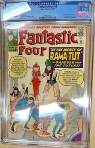 FANTASTIC FOUR 19 G/VG (3.0) CGC 1st RAMA-TUT (KANG THE CONQUEROR)! KIRBY! - Picture 1 of 13