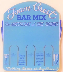 Foam Crest Bar Mix - Aristocrat of Fine Drinks - Thekendisplay - nos - Bild 1 von 3