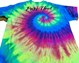 Tie Dye Like, HIPPIE XL T Shirt (Pass That)  HIColortone Or Women - Picture 1 of 5