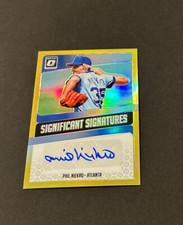 2018 DONRUSS OPTIC PHIL NIEKRO SIGNIFICANT SIGNATURES GOLD PRIZM AUTO #’d 03/10!