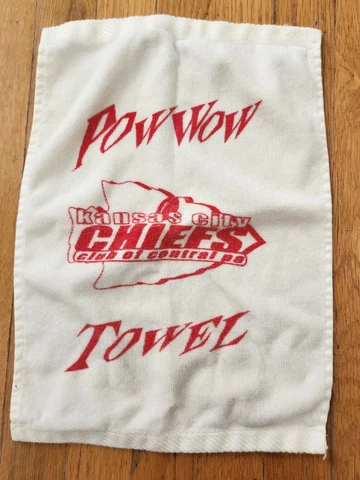 Vintage Kansas City Chiefs Pow Wow Rally Towel  NFL Cover