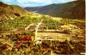 Postal de colección Colorado Glenwood Springs America's Greatest Spa Rockies - Imagen 1 de 2