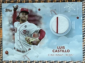 Luis Castillo 2020 Topps Holiday Walmart Jersey STRIPE Relic Patch #WHR-LC Reds - Bild 1 von 2