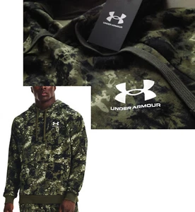 【New】Under Armour Men's【UA Rival Fleece Cloud Graphic Camo Print Hoodie】Camo @L - Picture 1 of 10