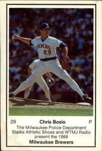 1988 Brewers Police #29 Chris Bosio