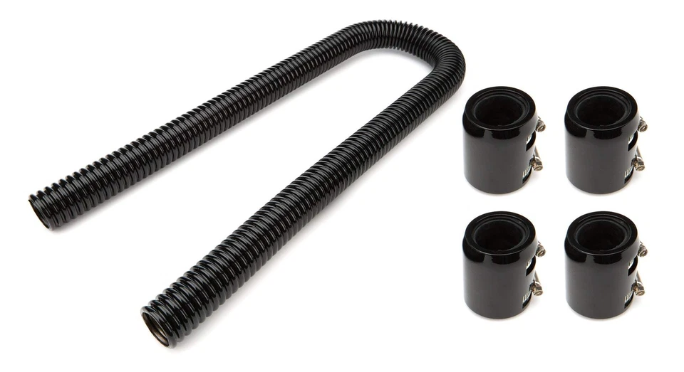 Kit de manguera de radiador de acero inoxidable negro 48 pulgadas de Racing Power co-empaquetado R7310BK Foto 1 de 1