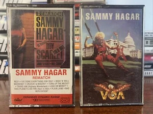 Sammy Hagar REMATCH (1982) & VOA (1984) cassette tapes, set - Picture 1 of 13