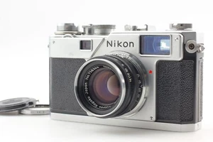 【Exc+5】 Nikon S4 analoge Sucherkamera Nikkor H 5 cm f/2 Objektiv aus JAPAN - Bild 1 von 14