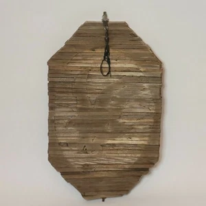 Hilandero de viento de madera tallado a mano pájaro águila colgante madera 3D espiral 12" vintage - Imagen 1 de 8