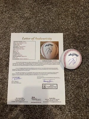 Mike Trout Autographed Baseball (JSA) Letter Of Authenticity - Image 1 of 4