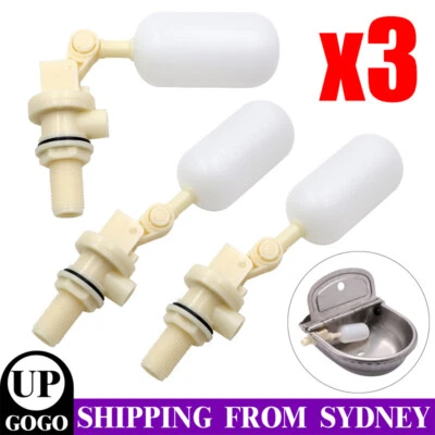 3x Automatic Water Level Control Valve Float Ball Adjusting Tank Trough Pool Spa - image 1 of 4