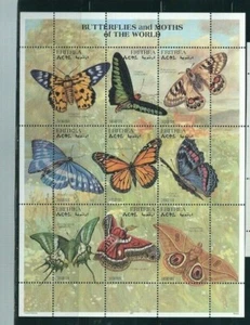Eritrea SC # 290a-i Butterflies And Moths , Miniature Sheet . MNH - Picture 1 of 1