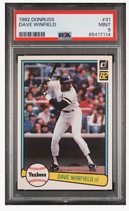 1982 Donruss DAVE WINFIELD Baseball Card 31 PSA 9 MINT Padres Yankees Angels HOF - Picture 1 of 4