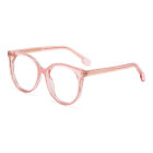 Round Plain Glasses Frames Men Women TR90 Rimmed Full Rim Fashion Oversized L