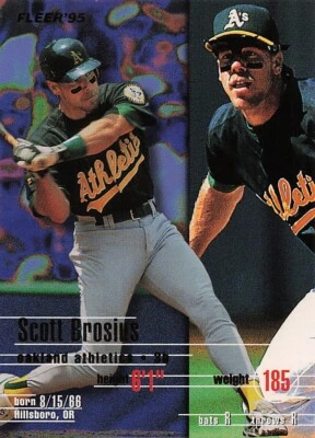 1995 Fleer #242 Scott Brosius - Image 1 of 2