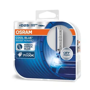 OSRAM Xenarc Cool Blue Boost D2S Xenon Car Headlight Bulbs (Twin) 7000K - Picture 1 of 6