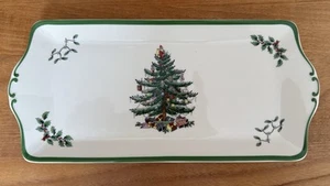 Spode S3324 Christmas Tree 13-1/4" X 6-1/4” Sandwich Tray Porcelain New With Tag - Picture 1 of 5