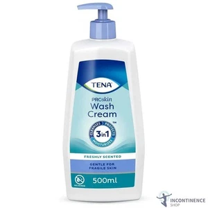 1x TENA ProSkin No Rinse 3-in-1 Wash Cream - Pump - Freshly Scented - 500ml - Picture 1 of 1