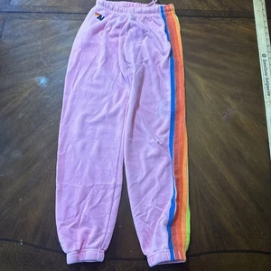 Pantalone felpato rosa Aviator Nation taglia small macchiato  - Foto 1 di 8