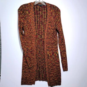 Cable & Gauge women Knit XL Open Front Duster Cardigan Sweater Knit Multicolor - Picture 1 of 10