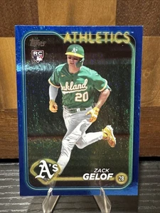 2024 Topps Series 1 - Zack Gelof #166 Blue Holofoil /999 (RC) - Bild 1 von 9